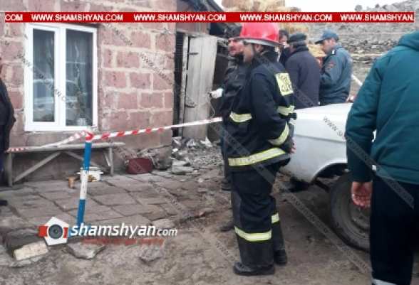 Լուսակերտ գյուղում պայթյունի հետևանքով տեղի է ունեցել փլուզում. 50-ամյա տղամարդը տեղում մահացել է